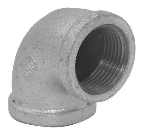 Galvanised 90° Female & Female Elbows